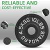 image2Inch Olympic Cast Iron Weight Plate for Strength Training ampamp Weightlifting Multiple Sizes10LBS Set of 4