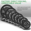 image2Inch Olympic Cast Iron Weight Plate for Strength Training ampamp Weightlifting Multiple Sizes25LB Set of 4