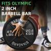 image2Inch Olympic Cast Iron Weight Plate for Strength Training ampamp Weightlifting Multiple Sizes45LB Pair