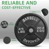 image2Inch Olympic Cast Iron Weight Plate for Strength Training ampamp Weightlifting Multiple Sizes45LB Pair