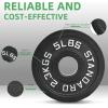 image2Inch Olympic Cast Iron Weight Plate for Strength Training ampamp Weightlifting Multiple Sizes5LB Set of 4
