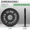 image2Inch Olympic Cast Iron Weight Plate for Strength Training ampamp Weightlifting Multiple Sizes5LB Set of 4