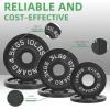 image2Inch Olympic Cast Iron Weight Plate for Strength Training ampamp Weightlifting Multiple SizesSet 45LB 255510LB Pairs