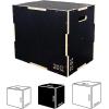 image3 in 1 NonSlip Wooden Plyo Box Plyometric Box Jumping Exercise 16 x 20 x 24 Inches Black