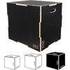 imageFitvids 3 in 1 NonSlip Wooden Plyo Box Plyometric Box Jumping Exercise Multiple Sizes Set30 x 24 x 20