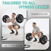 imageFitvids Olympic 2Inch Cast Iron Barbell Set Including 255 Pounds Weight Plates Set with 7FT Olympic Bar 300 Pounds Total Multiple PackagesStyle 2
