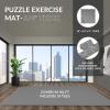 imageFitvids Puzzle Exercise Gym Flooring Mat Thick EVA Interlocking Foam Tiles Workout Mat for Home Gym Fitness Equipment MMA Gymnastics Multiple Colors and SizesGrey