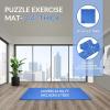 imageFitvids Puzzle Exercise Gym Flooring Mat Thick EVA Interlocking Foam Tiles Workout Mat for Home Gym Fitness Equipment MMA Gymnastics Multiple Colors and SizesBlue
