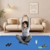imageFitvids Puzzle Exercise Gym Flooring Mat Thick EVA Interlocking Foam Tiles Workout Mat for Home Gym Fitness Equipment MMA Gymnastics Multiple Colors and SizesBlue
