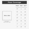imageFitvids Puzzle Exercise Gym Flooring Mat Thick EVA Interlocking Foam Tiles Workout Mat for Home Gym Fitness Equipment MMA Gymnastics Multiple Colors and SizesBlue
