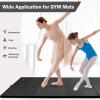 imageFolding Exercise Gymnastics Mat 4x8x2quot Gym Workout Mat with Carrying Handles HighDensity AntiTear Portable Fitness Aerobics Mats for Home Gym Yoga Pilates Tumbling MMA Core Training Multiple ColorsBlack