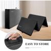imageFolding Exercise Gymnastics Mat 4x8x2quot Gym Workout Mat with Carrying Handles HighDensity AntiTear Portable Fitness Aerobics Mats for Home Gym Yoga Pilates Tumbling MMA Core Training Multiple ColorsMidnight