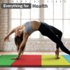 imageFolding Exercise Gymnastics Mat 4x8x2quot Gym Workout Mat with Carrying Handles HighDensity AntiTear Portable Fitness Aerobics Mats for Home Gym Yoga Pilates Tumbling MMA Core Training Multiple ColorsMultiColor