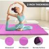 imageFolding Exercise Gymnastics Mat 4x8x2quot Gym Workout Mat with Carrying Handles HighDensity AntiTear Portable Fitness Aerobics Mats for Home Gym Yoga Pilates Tumbling MMA Core Training Multiple ColorsPink