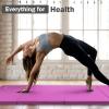imageFolding Exercise Gymnastics Mat 4x8x2quot Gym Workout Mat with Carrying Handles HighDensity AntiTear Portable Fitness Aerobics Mats for Home Gym Yoga Pilates Tumbling MMA Core Training Multiple ColorsPink