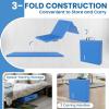 imageFolding Exercise Gymnastics Mat for Tumbling 2x6x2quot Gym Workout Mat with Carrying Handles HighDensity AntiTear Portable Fitness Aerobics Mats for Home Gym Yoga Pilates MMA Core Training Multiple ColorsBlue