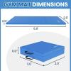 imageFolding Exercise Gymnastics Mat for Tumbling 2x6x2quot Gym Workout Mat with Carrying Handles HighDensity AntiTear Portable Fitness Aerobics Mats for Home Gym Yoga Pilates MMA Core Training Multiple ColorsBlue
