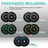 imageOlympic 2quot Bumper Plates Set Including 260LB Weight Plates Set ampamp 7FT Olympic Barbell Bar305 Pounds Total Multiple Packages