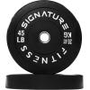 imageOlympic Barbell 2Inch Rubber Bumper Plate Weight Set for Strength Training Multiple OptionsBlack