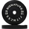 imageOlympic Barbell 2Inch Rubber Bumper Plate Weight Set for Strength Training Multiple OptionsBlack