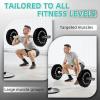 imageOlympic Barbell 2Inch Rubber Bumper Plate Weight Set for Strength Training Multiple OptionsBlack