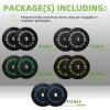 imageOlympic Barbell 2Inch Rubber Bumper Plate Weight Set for Strength Training Multiple OptionsColored