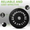 imageOlympic Barbell 2Inch Rubber Bumper Plate Weight Set for Strength Training Multiple OptionsColored