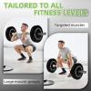 imageOlympic Barbell 2Inch Rubber Bumper Plate Weight Set for Strength Training Multiple OptionsColored