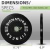 imageOlympic Barbell 2Inch Rubber Bumper Plate Weight Set for Strength Training Multiple OptionsColored