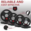imageOlympic Cast Iron 2Inch Weight Plate for Strength Training ampamp Weightlifting Home Gym Multiple Weights Available255510LB Pairs