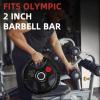 imageOlympic Cast Iron 2Inch Weight Plate for Strength Training ampamp Weightlifting Home Gym Multiple Weights Available25LB Pair