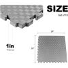 imagePuzzle Exercise Gym Flooring Mat Thick EVA Interlocking Foam Tiles Workout Mat for Home Gym Fitness Equipment MMA Gymnastics Multiple Sizes and ColorsGrey