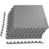 imagePuzzle Exercise Gym Flooring Mat Thick EVA Interlocking Foam Tiles Workout Mat for Home Gym Fitness Equipment MMA Gymnastics Multiple Sizes and ColorsGrey