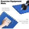 imagePuzzle Exercise Gym Flooring Mat Thick EVA Interlocking Foam Tiles Workout Mat for Home Gym Fitness Equipment MMA Gymnastics Multiple Sizes and ColorsBlue