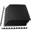 imagePuzzle Exercise Gym Flooring Mat Thick EVA Interlocking Foam Tiles Workout Mat for Home Gym Fitness Equipment MMA Gymnastics Multiple Sizes and ColorsBlack