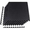 imagePuzzle Exercise Gym Flooring Mat Thick EVA Interlocking Foam Tiles Workout Mat for Home Gym Fitness Equipment MMA Gymnastics Multiple Sizes and ColorsBlack