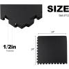 imagePuzzle Exercise Gym Flooring Mat Thick EVA Interlocking Foam Tiles Workout Mat for Home Gym Fitness Equipment MMA Gymnastics Multiple Sizes and ColorsBlack
