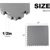 imagePuzzle Exercise Gym Flooring Mat Thick EVA Interlocking Foam Tiles Workout Mat for Home Gym Fitness Equipment MMA Gymnastics Multiple Sizes and ColorsGrey