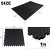 imagePuzzle Exercise Gym Flooring Mat Thick EVA Interlocking Foam Tiles Workout Mat for Home Gym Fitness Equipment MMA Gymnastics Multiple Sizes and ColorsBlack