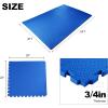 imagePuzzle Exercise Gym Flooring Mat Thick EVA Interlocking Foam Tiles Workout Mat for Home Gym Fitness Equipment MMA Gymnastics Multiple Sizes and ColorsBlue