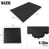 imagePuzzle Exercise Gym Flooring Mat Thick EVA Interlocking Foam Tiles Workout Mat for Home Gym Fitness Equipment MMA Gymnastics Multiple Sizes and ColorsBlack