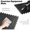imagePuzzle Exercise Gym Flooring Mat Thick EVA Interlocking Foam Tiles Workout Mat for Home Gym Fitness Equipment MMA Gymnastics Multiple Sizes and ColorsBlack