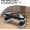 imageStep Aerobic Platform 31quot Exercise Step with 3 levels Adjustable Height 4 Stackable Risers Fitness Training Workout Stepper for Home Gym Cardio Strength Black ampamp PinkLight Gray
