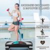 imageStep Aerobic Platform 31quot Exercise Step with 3 levels Adjustable Height 4 Stackable Risers Fitness Training Workout Stepper for Home Gym Cardio Strength Black ampamp PinkGray