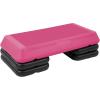 imageStep Aerobic Platform Exercise Step with 5 levels Adjustable Height 4 Stackable Risers Fitness Training Workout Stepper for Home Gym Cardio Strength Multiple OptionsPink