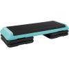 imageStep Aerobic Platform Exercise Step with 5 levels Adjustable Height 4 Stackable Risers Fitness Training Workout Stepper for Home Gym Cardio Strength Multiple OptionsTeal