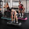 imageStep Aerobic Platform Exercise Step with 5 levels Adjustable Height 4 Stackable Risers Fitness Training Workout Stepper for Home Gym Cardio Strength Multiple OptionsGray