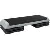 imageStep Aerobic Platform Exercise Step with 5 levels Adjustable Height 4 Stackable Risers Fitness Training Workout Stepper for Home Gym Cardio Strength Multiple OptionsGray