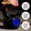imageWide Grip 3Piece Kettlebell Exercise Fitness Weight Set Include 5 lbs 10 lbs 15 lbs and 20 lbs Set of 3 or Set of 445LB Set of 3 101520LB