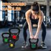 imageWide Grip 3Piece Kettlebell Exercise Fitness Weight Set Include 5 lbs 10 lbs 15 lbs and 20 lbs Set of 3 or Set of 450LB Set of 4 5101520LB